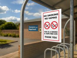 "No Smoking, No Vaping" Prohibition Sign