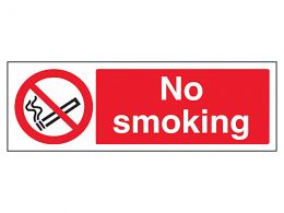 "No Smoking" Prohibition Sign