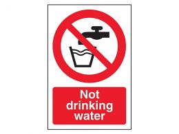 "Not Drinking Water" Prohibition Sign
