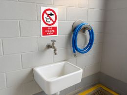 "Not Drinking Water" Prohibition Sign