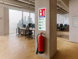 Powder Fire Extinguisher Sign