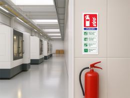 Powder Fire Extinguisher Sign