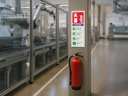 Powder Fire Extinguisher Sign