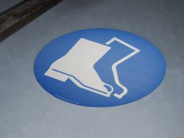 Protective Footwear Floor Graphic Marker