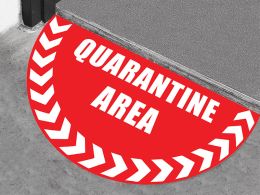 Quarantine Area Floor Graphic Marker