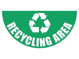 Recycling Area Floor Graphic Marker
