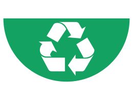 Recycling Symbol Floor Graphic Marker