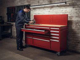 Rolling Workbench with Pegboard