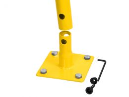 Safety Railing - 2000mm Wide Bolt-Down - 40mm Steel Tube