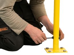 Safety Railing - 2000mm Wide Bolt-Down - 40mm Steel Tube