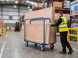 Sheet Material Trolley - Upright Support Bars - 500kg Maximum Load