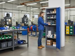 Slim Storage Cabinet