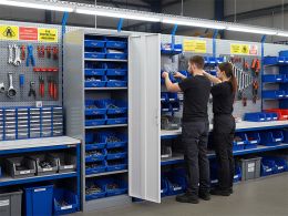 Stackable Bin Storage Cabinets