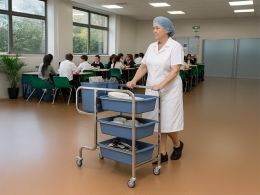 Stainless Steel Bussing Trolley