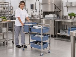 Stainless Steel Bussing Trolley