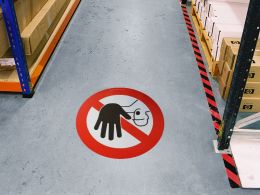 Stop Hand Floor Symbol Marker