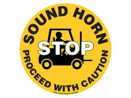Stop Sound Horn Floor Symbol Marker