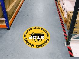 Stop Sound Horn Floor Symbol Marker