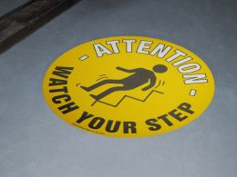 Watch Your Step Floor Symbol Marker
