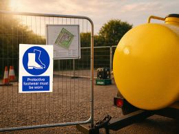 "Wear Boots" Mandatory Site Safety Sign