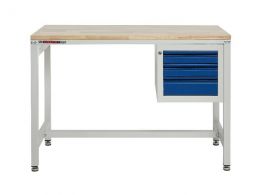 Metal Workbench with Drawers