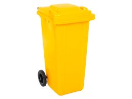 Yellow Wheelie Bin