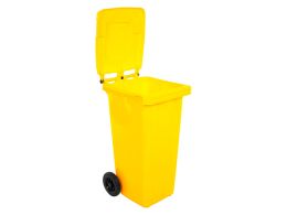 Yellow Wheelie Bin