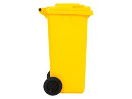 Yellow Wheelie Bin