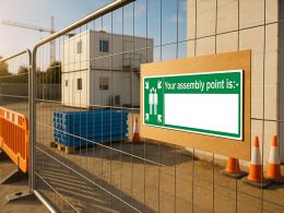 "Your Fire Assembly Point Is" Fire Exit Sign