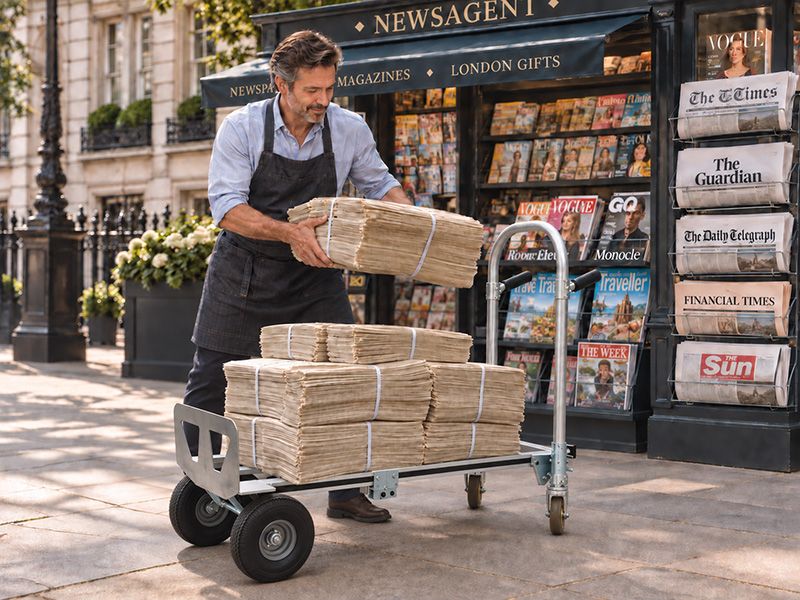 2-in-1 Sack Truck & Trolley - Aluminium - 300kg Max Load