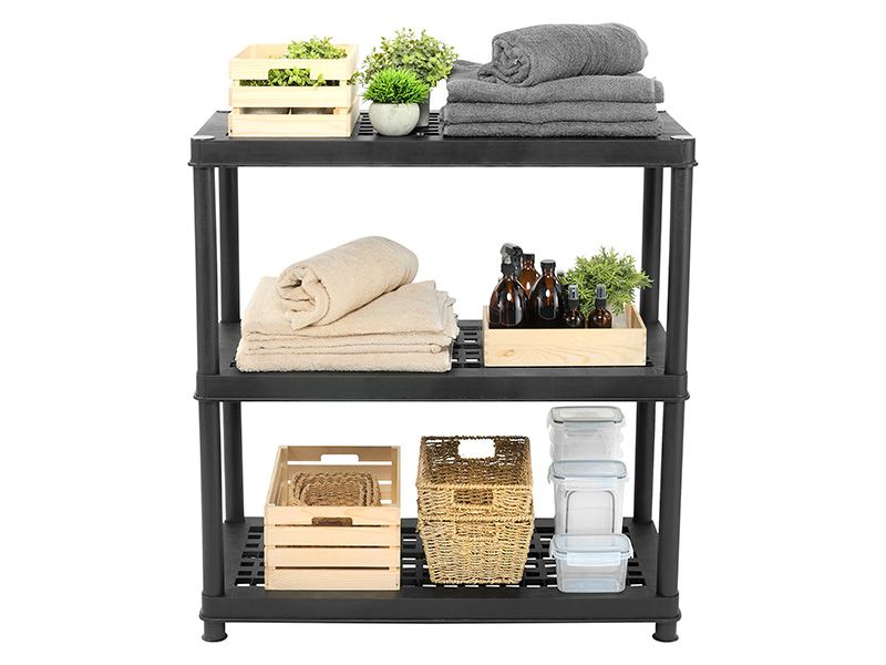 3 Tier Plastic Shelving