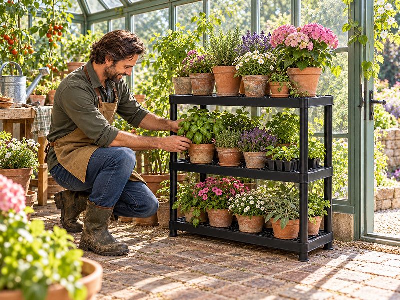 3 Tier Plastic Shelving