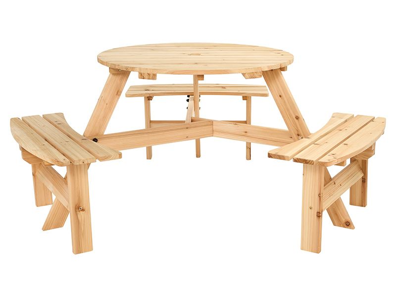 6 Seater Round Bench