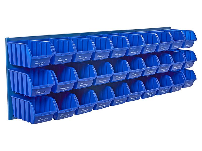 Louvre Panel with Plastic Bins