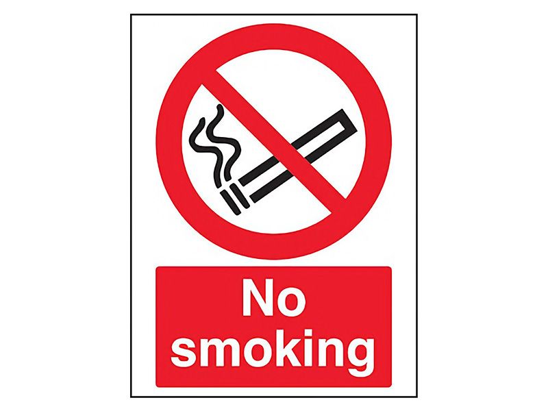 "No Smoking, It Is Against The Law" Prohibition Sign