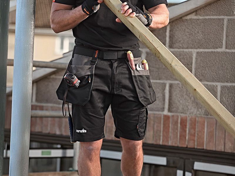 Scruffs Black Holster Shorts