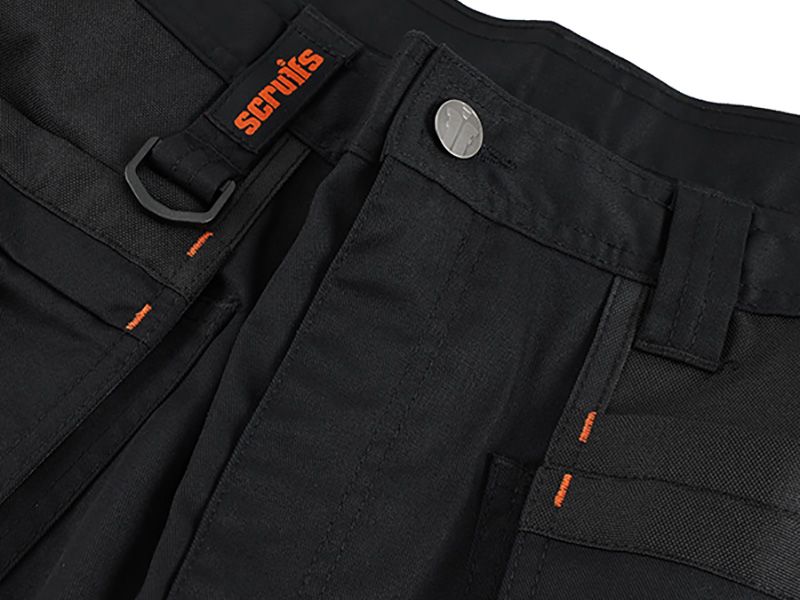 Scruffs Black Worker Holster Trousers