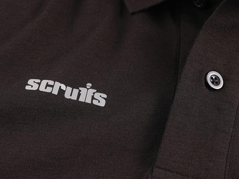 Scruffs Black Worker Polo