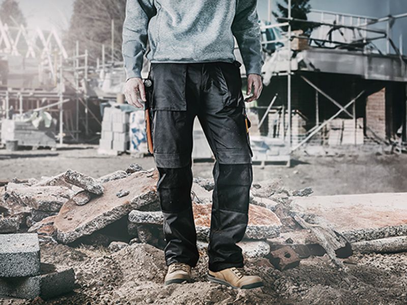 Scruffs Black Worker Trousers