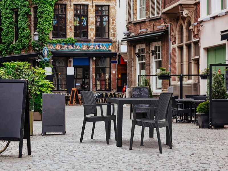 Canterbury Square Polypropylene Table