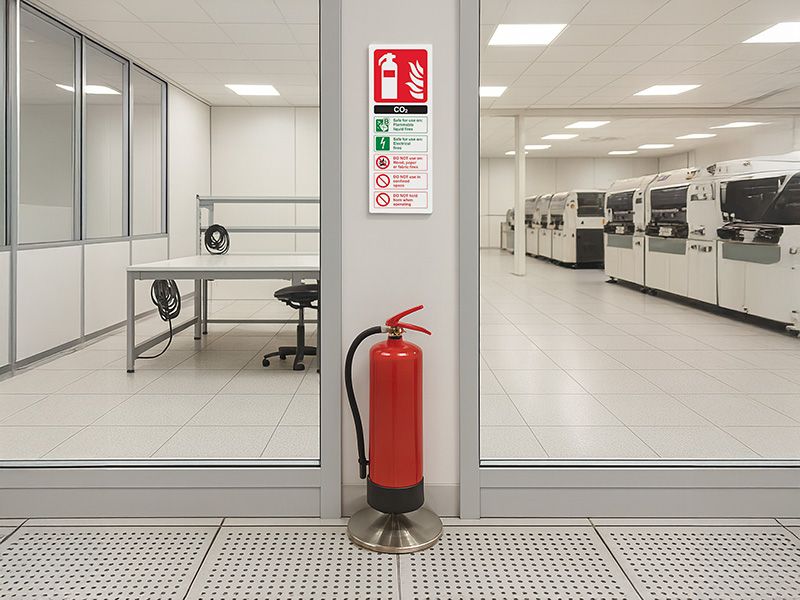CO2 Fire Extinguisher Sign