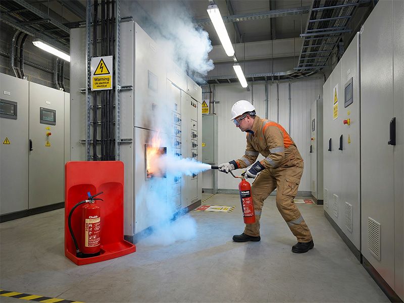 Double Extinguisher Stand