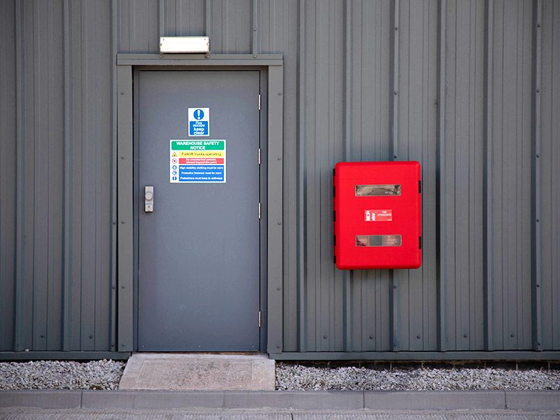 Double Fire Extinguisher Cabinet