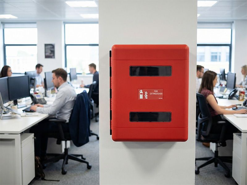 Double Fire Extinguisher Cabinet