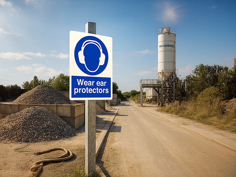 "Ear Protection" Mandatory Site Safety Sign