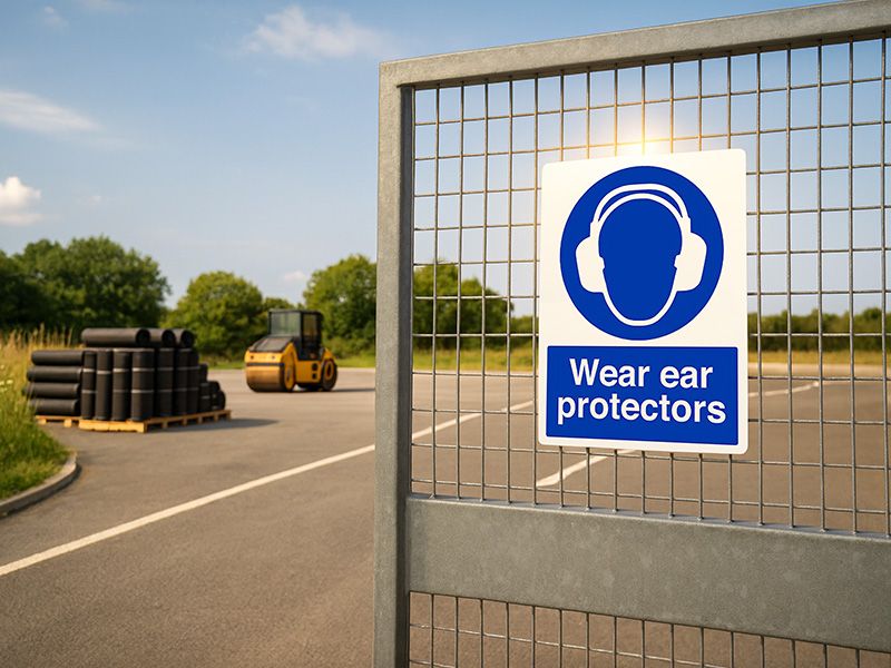 "Ear Protection" Mandatory Site Safety Sign