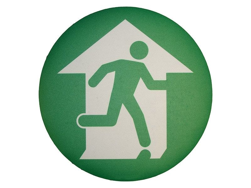 Fire Exit Floor Graphic Marker