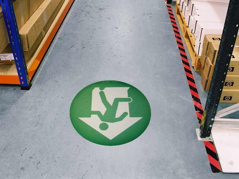 Fire Exit Floor Graphic Marker
