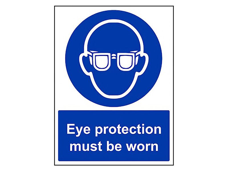 "Eye Protection" Mandatory Site Safety Sign