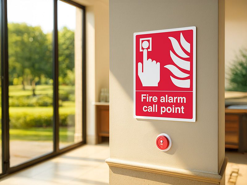 "Fire Alarm" Fire Safety Equipment Sign